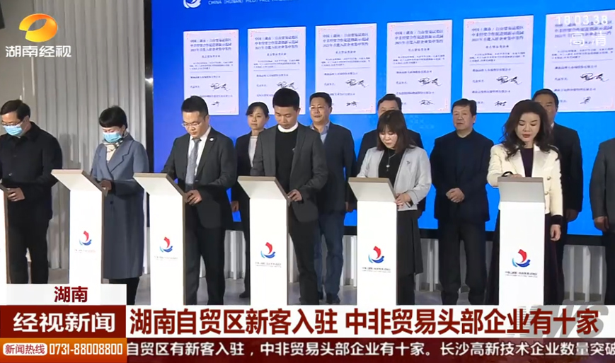 湖南自貿區新客入駐 中非貿易頭部企業有十家